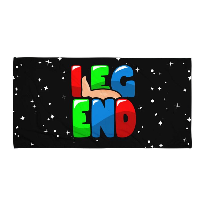 LEG-END BLACK TOWEL product image (1)