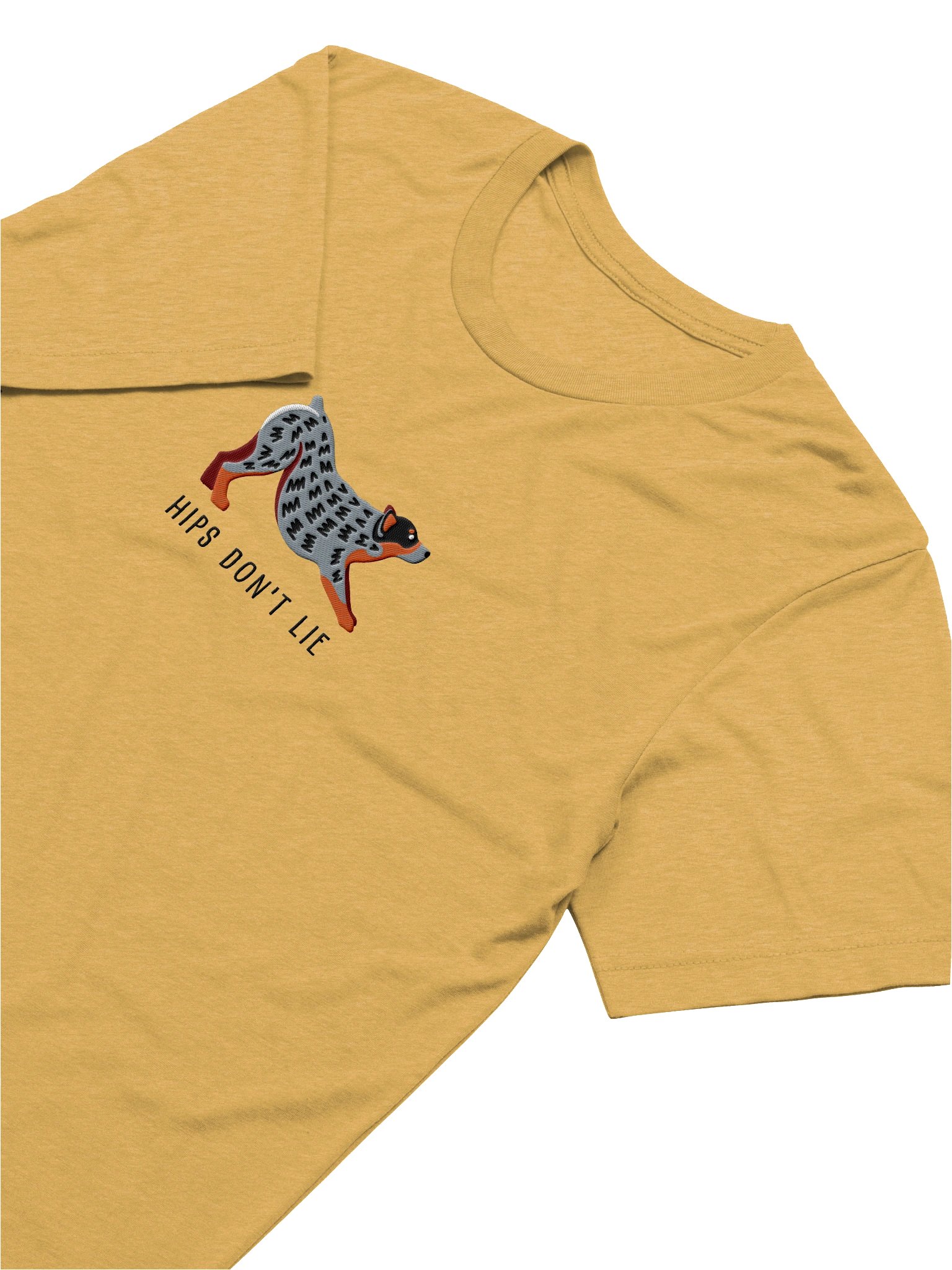 Hips Don't Lie T-Shirt(Embroidered) of an Australian Cattle Dog(Blue Heeler) product image (54)