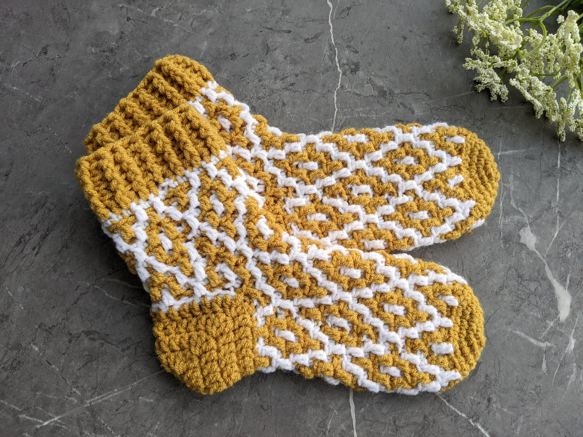 Crochet Mosaic Socks Pattern product image (5)