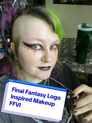 I had so much fun with this one and it really brought me back to the makeup I did in high school. #twitchstreamer #kofiartist #vgencommissionsopen #makeuptutorial #finalfantasy 
