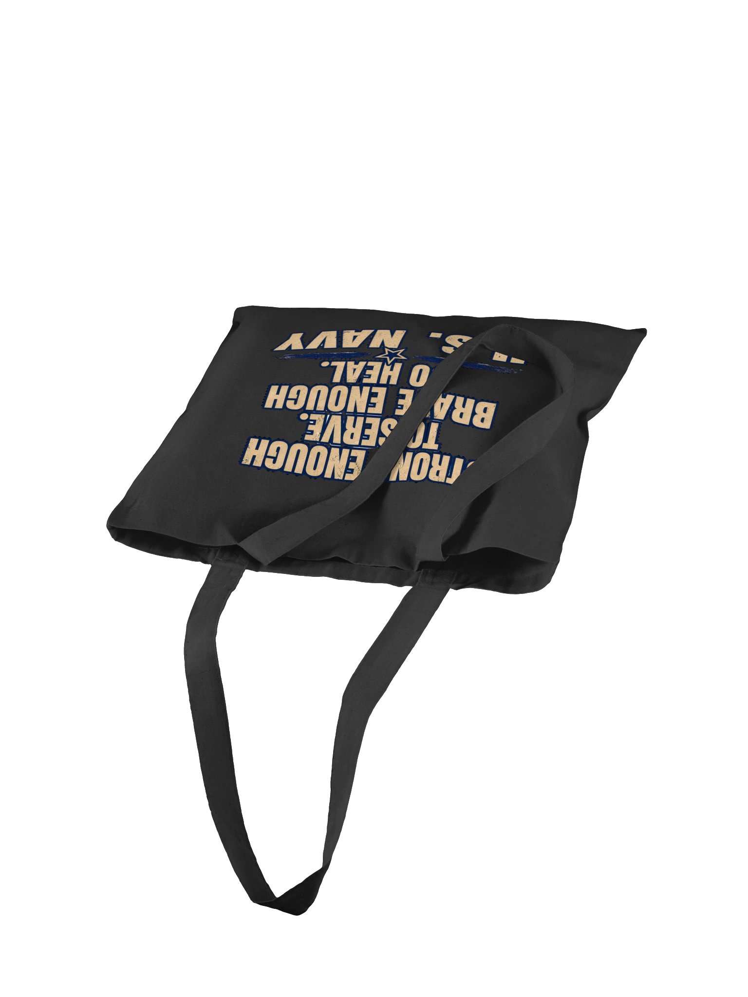 Navy Strong & Brave Tote product image (4)