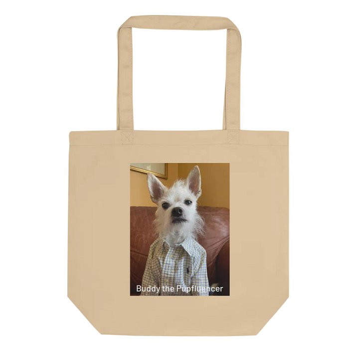 Buddy's Checkered Paws Eco Tote product image (1)