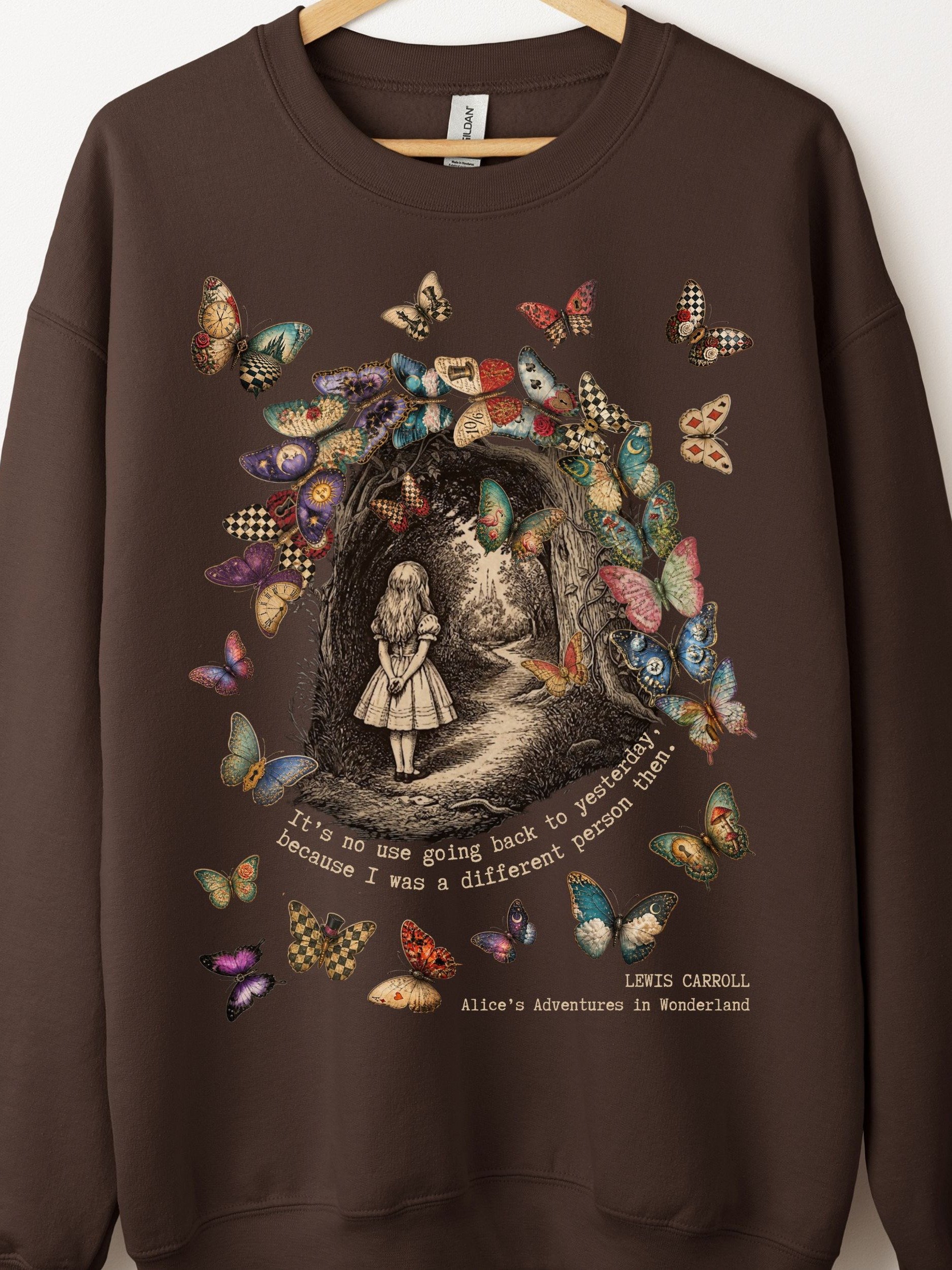 Alice in Wonderland Butterfly Quote Sweatshirt product image (1)