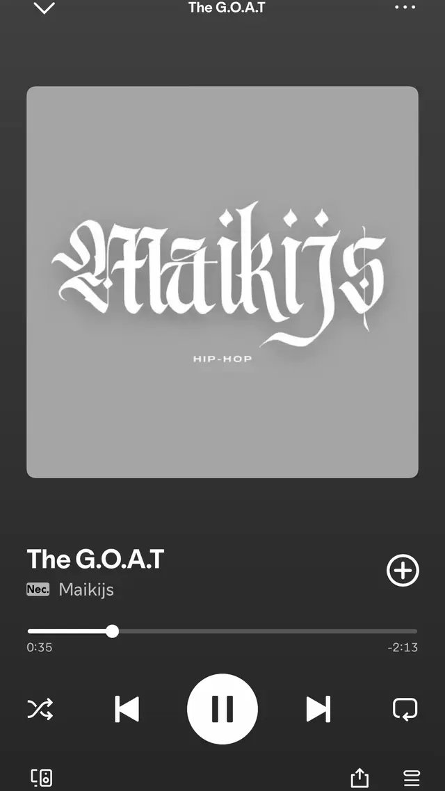 Ee Yo! Dziesma The G.O.A.T. Beidzot ir pieejama Spotify! Skrien un pievieno savai playlistei! 🔥🎶🔥 #maikijs #hiphop #latvia #rap #music 