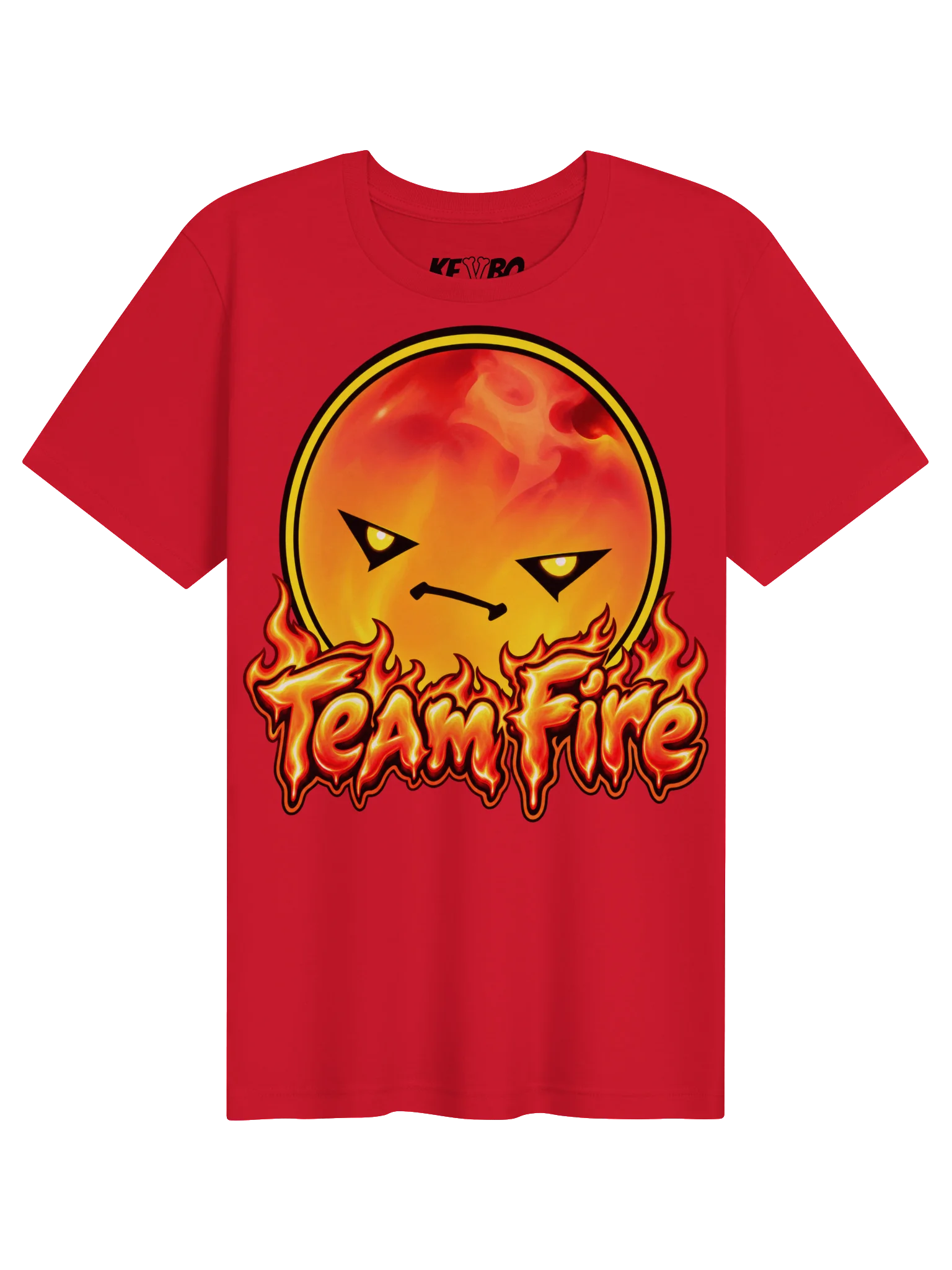 KEVBO "Team Fire" Red ADULT T-Shirt product image (1)