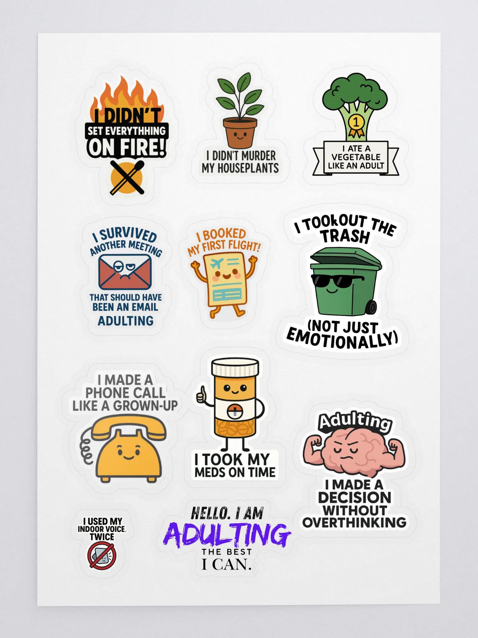 Adulting Achievements Sticker Sheet product image (3)