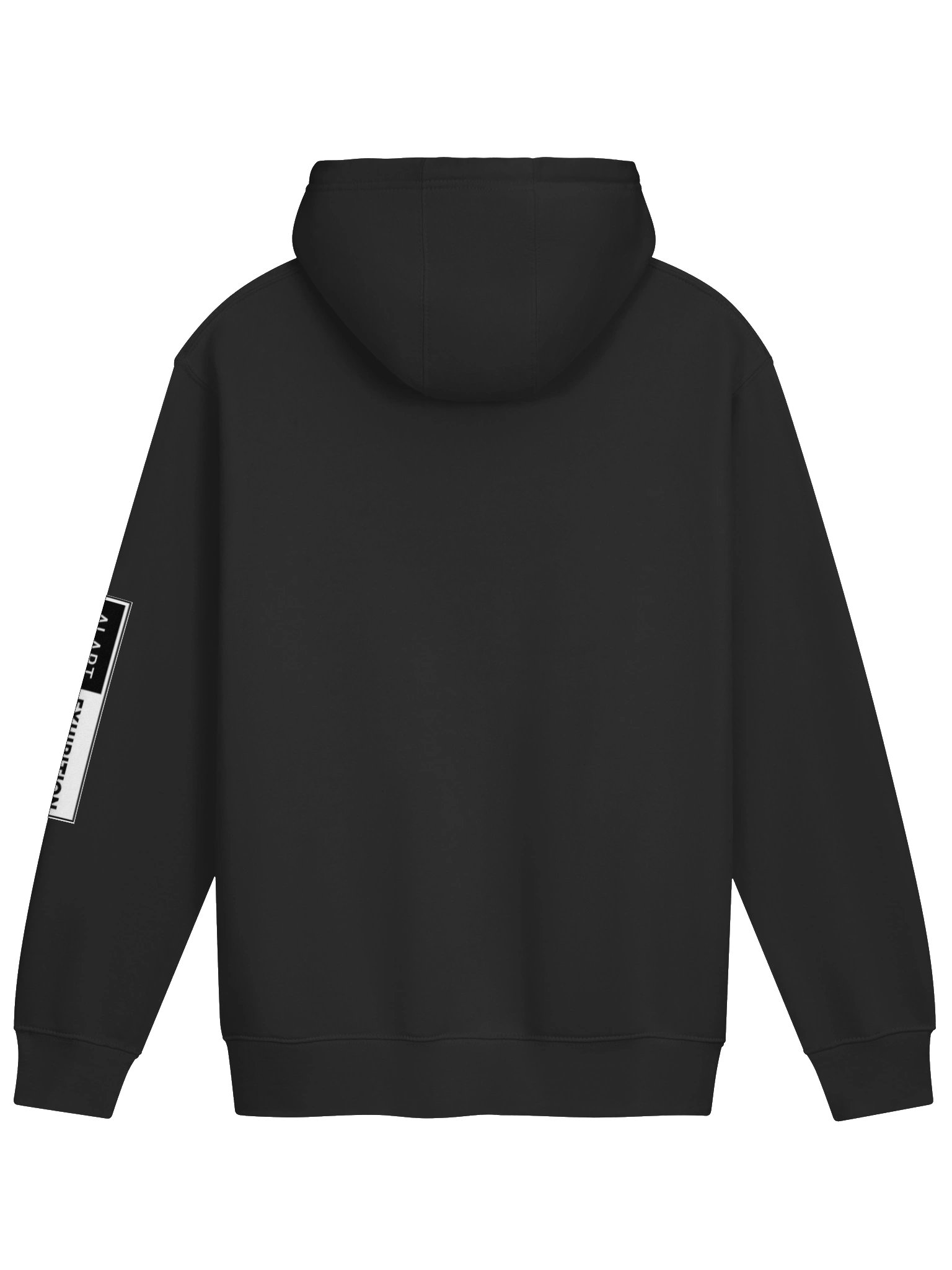 Women White "AI ART EXHIBITION BOX LOGO" premium pullover hoodie product image (2)