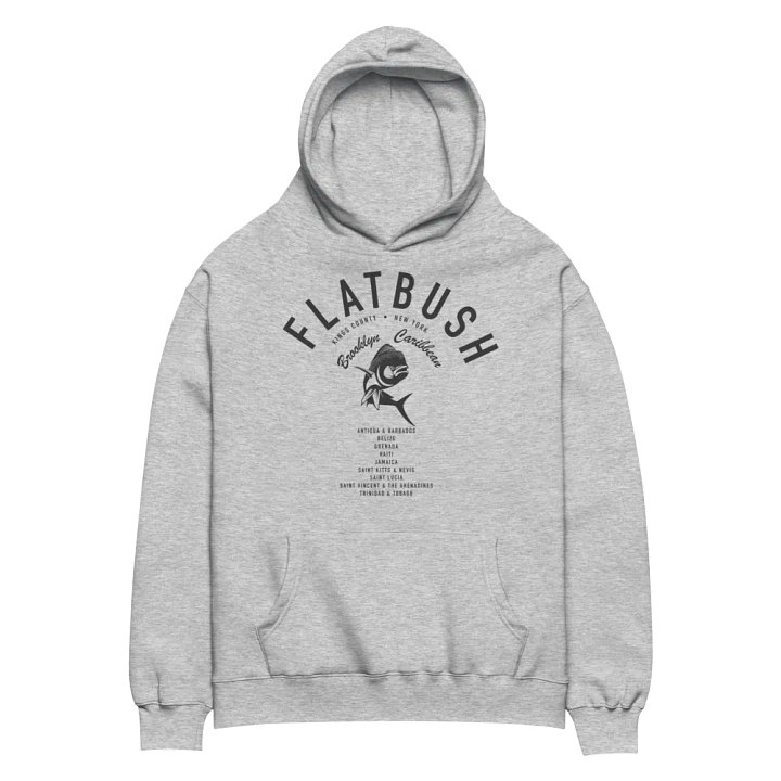 Flatbush Brooklyn Caribbean Gray Hoodie product image (2)