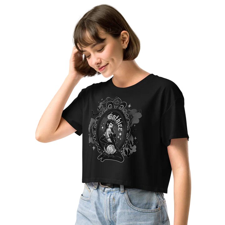 𝖌𝖔𝖙𝖍𝖎𝖈𝖈 crop tee product image (2)