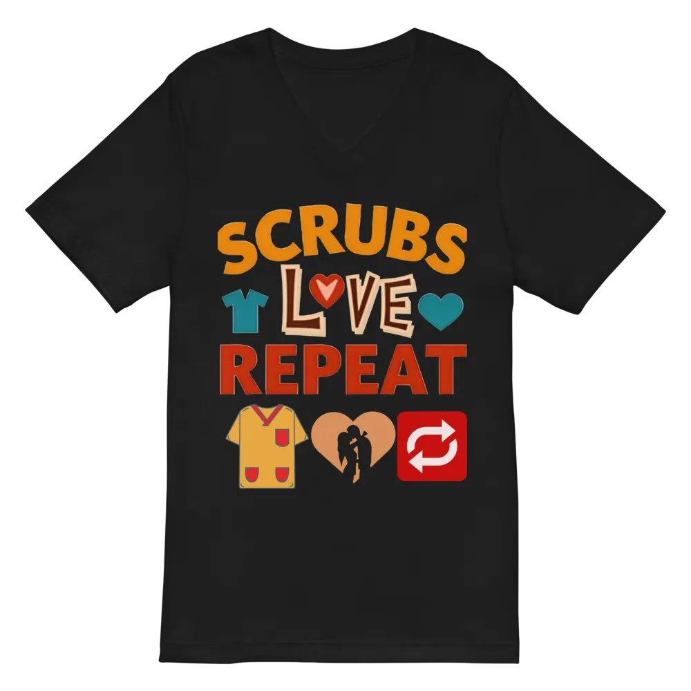 Scrubs ,Love, Repeat V-Neck Tee product image (3)