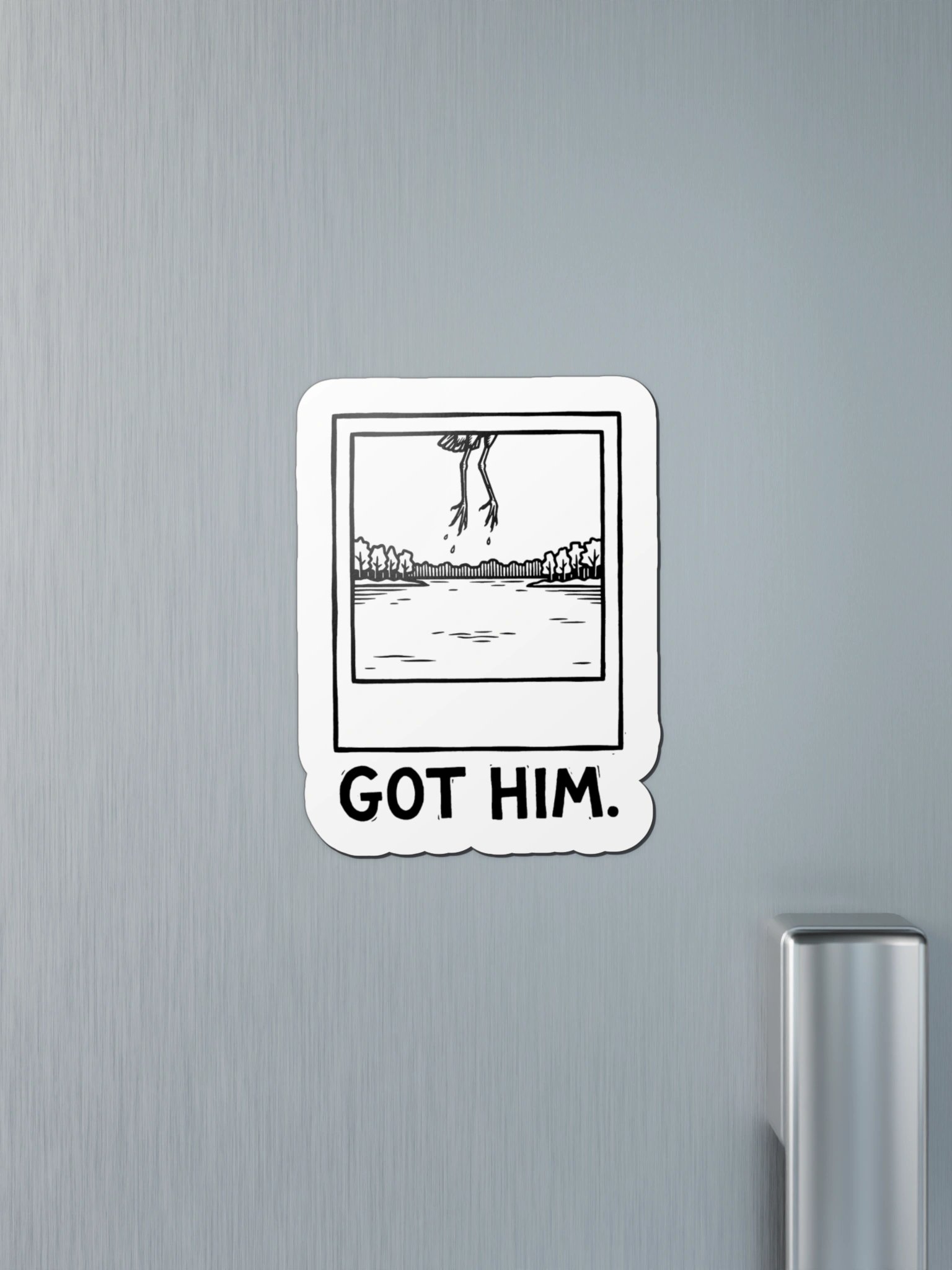 Got Him. Heron Photo Magnet product image (4)