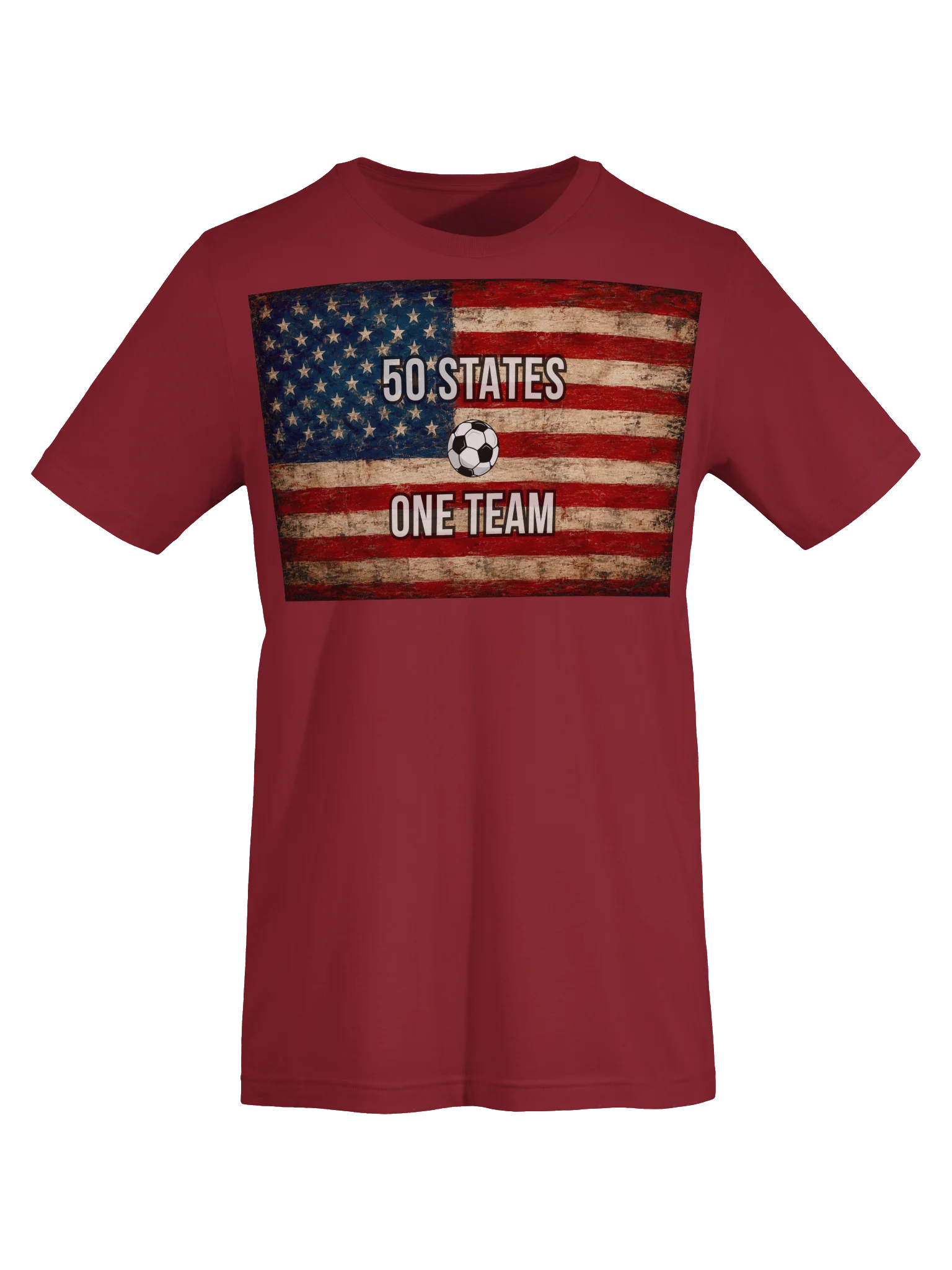 50 States One Team Soccer Shirt | USA Soccer Fan Tee | US Soccer NT supporter apparel product image (55)