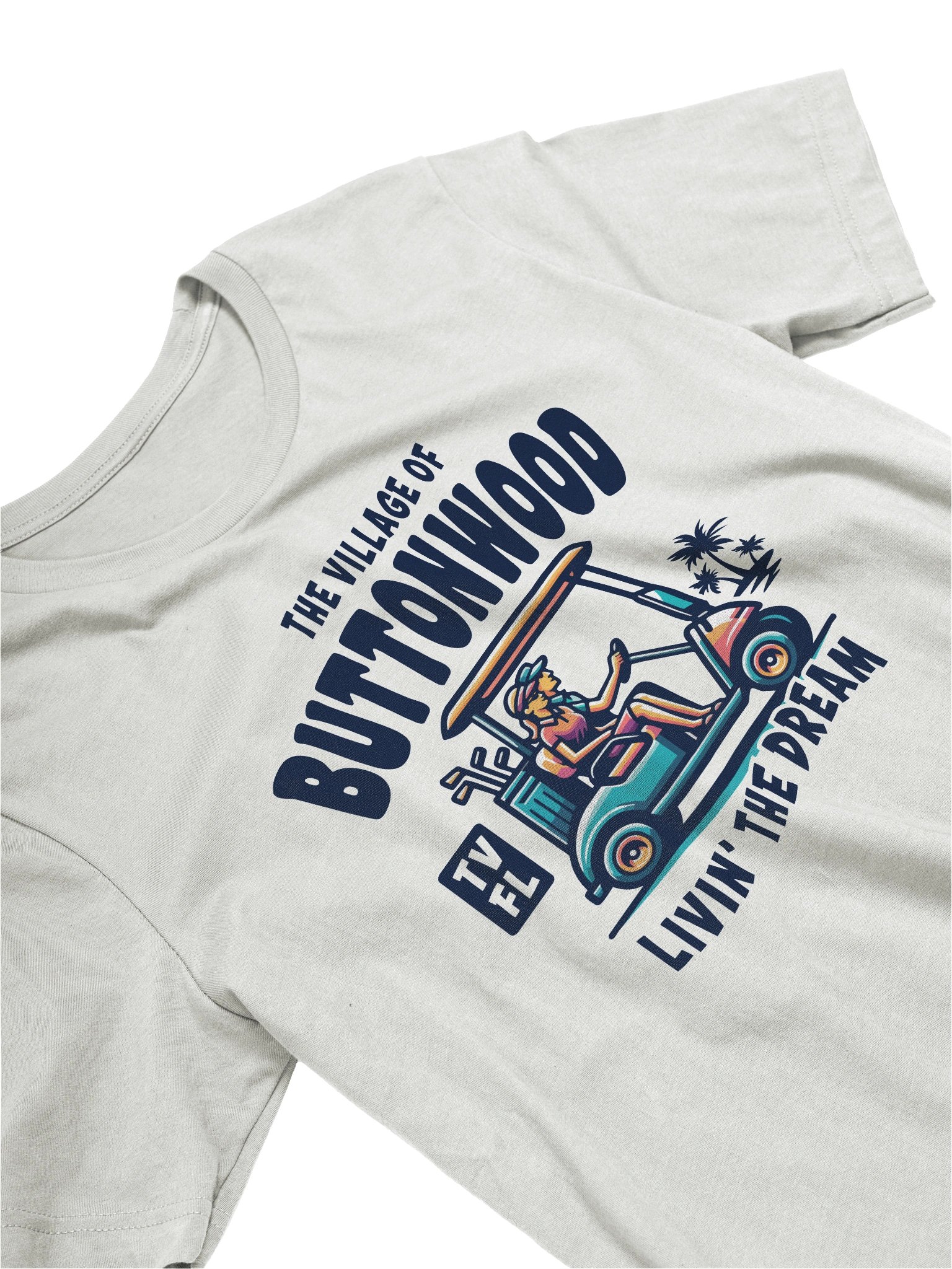 The Village of Buttonwood TV FL Golf Cart Design T-Shirt product image (22)