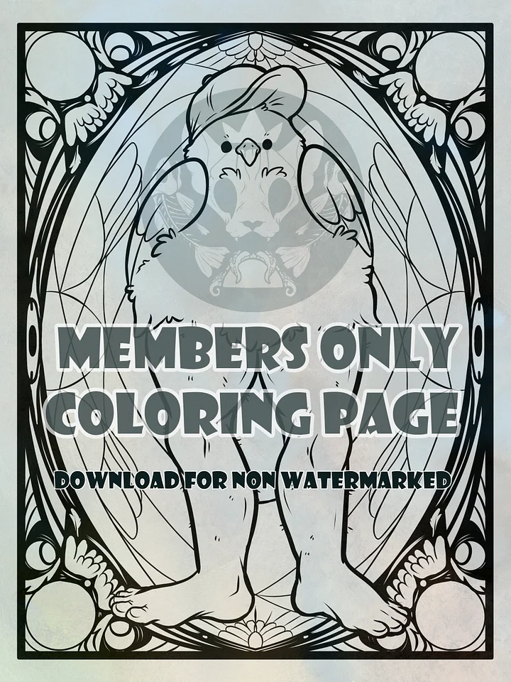 Trucker hat Finch - Coloring page product image (1)