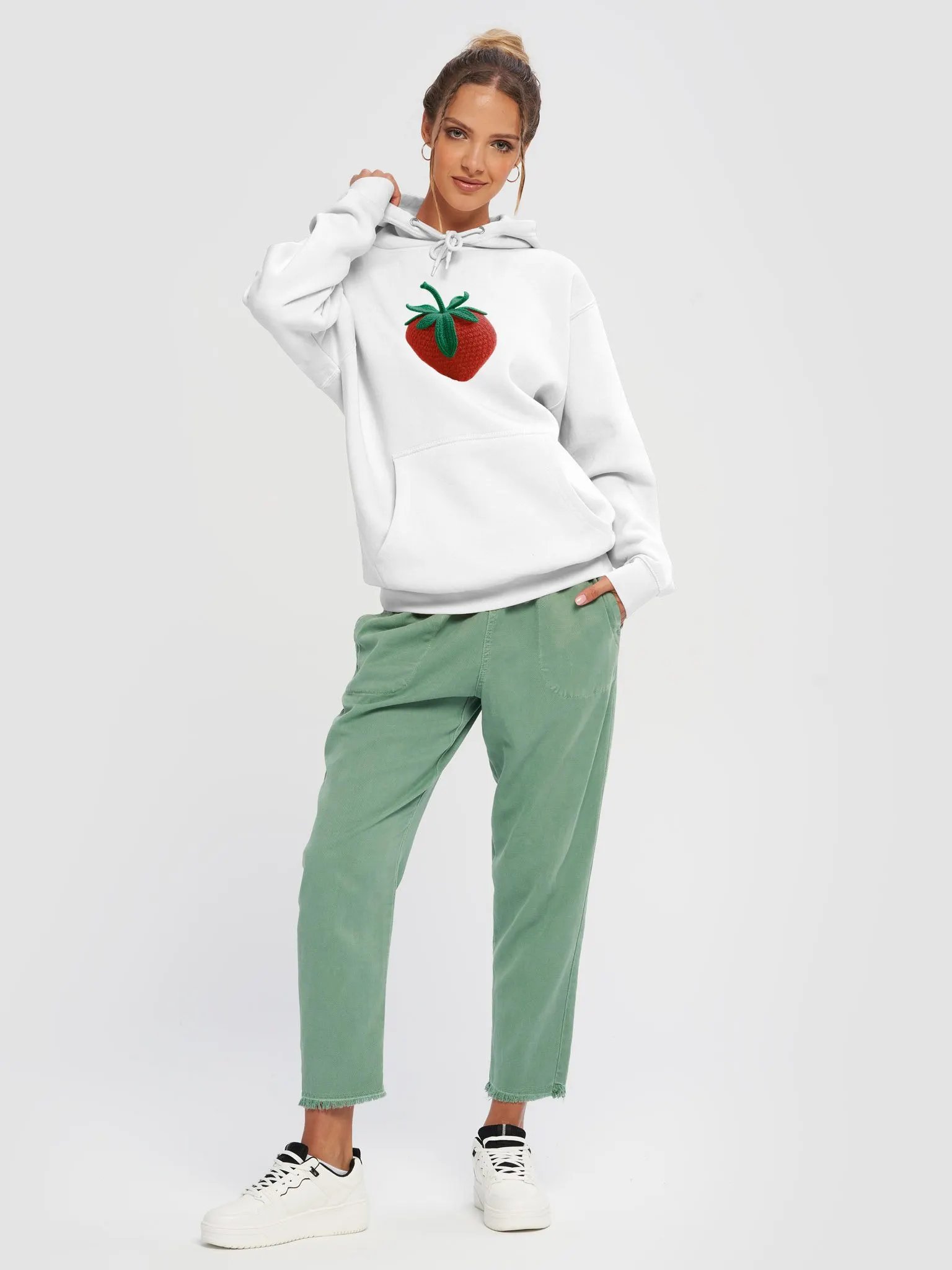 CozyAvocado Premium Pullover Hoodie Strawberry #1 product image (6)