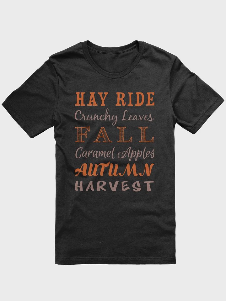 🍂 Fall Typography T-Shirt | Cozy Autumn Words Tee | Perfect Fall Harvest Shirt product image (1)