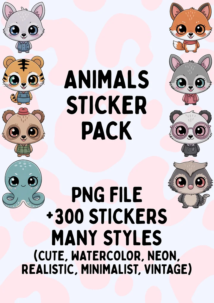 Animals Sticker Pack product image (1)