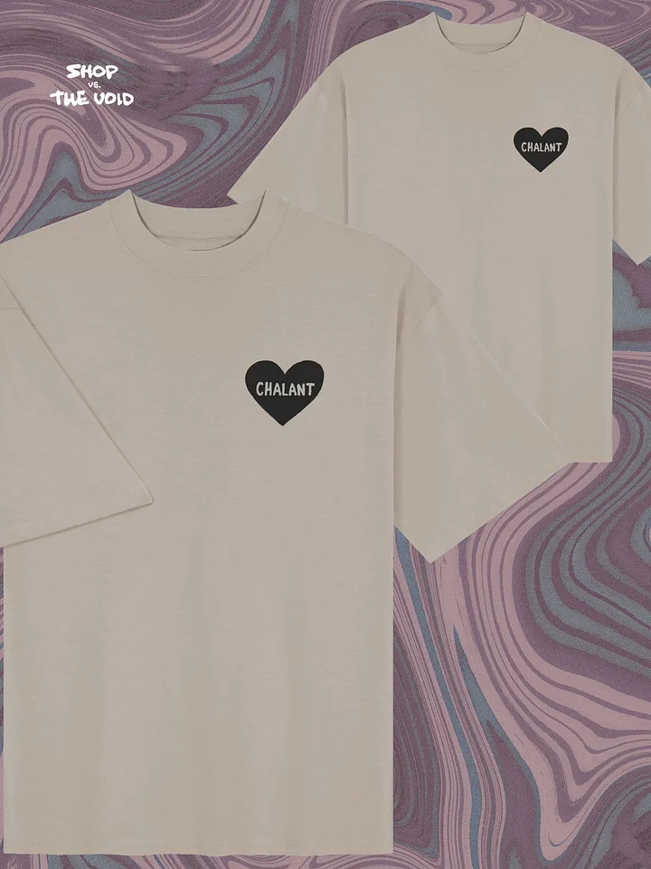 < CHALANT 3 black printed boxy oversized tee product image (9)