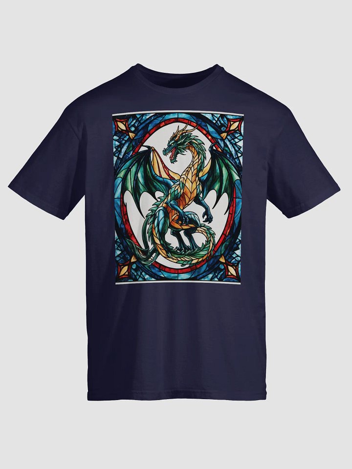 Majestic Stained Glass Dragon: A Mythical product image (1)