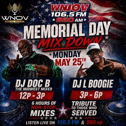 Catch me and the legendary @doctorbmke on them airwaves @wnov.860 and 106.5 FM Monday May 25th while you grill and chill! Big...
