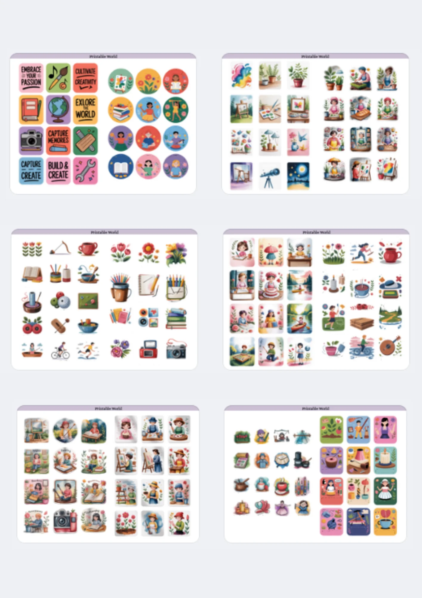 Hobby & Career Sticker Pack product image (2)