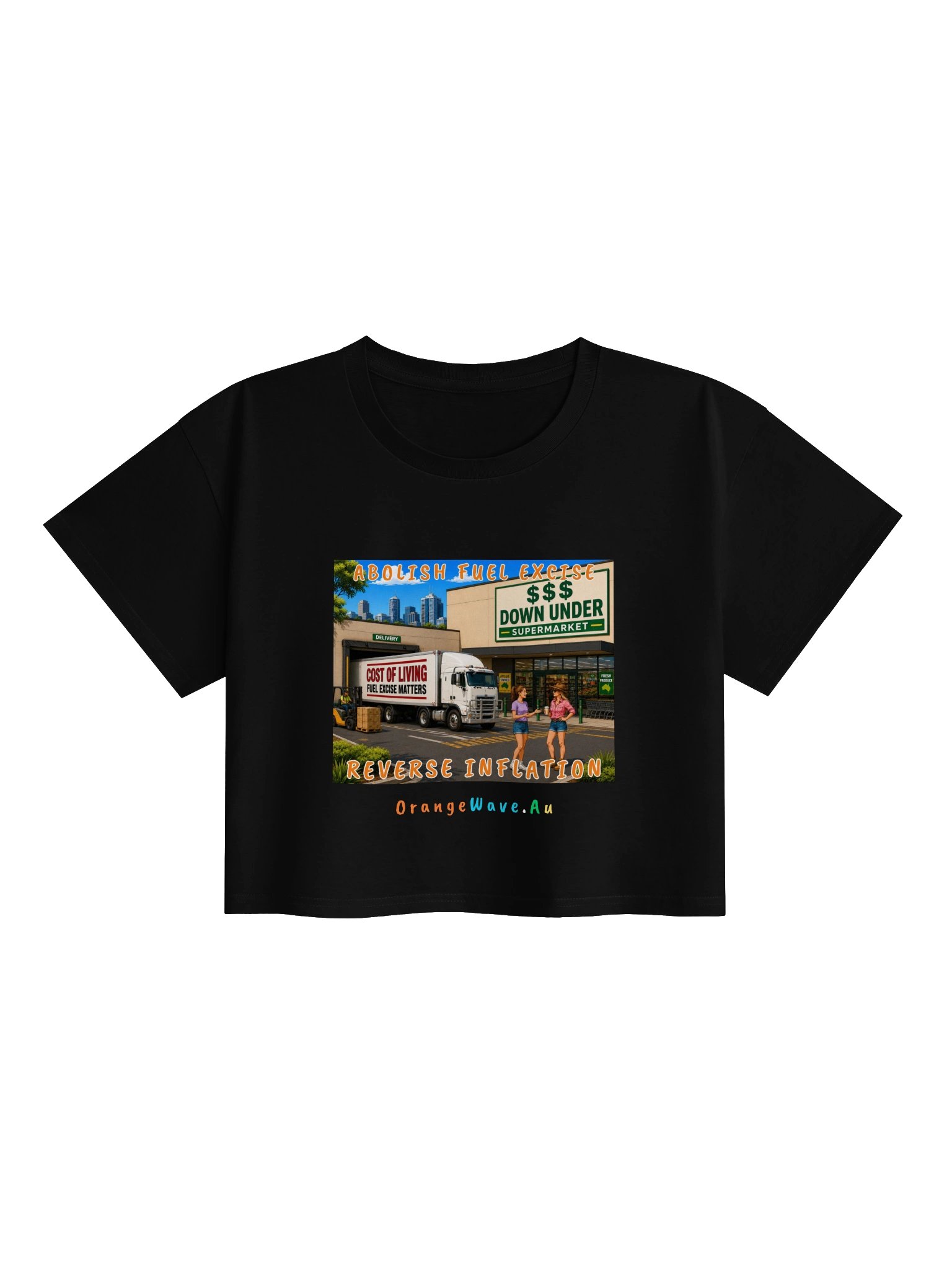 Abolish Fuel Excise Reverse Inflation Crop Top product image (2)