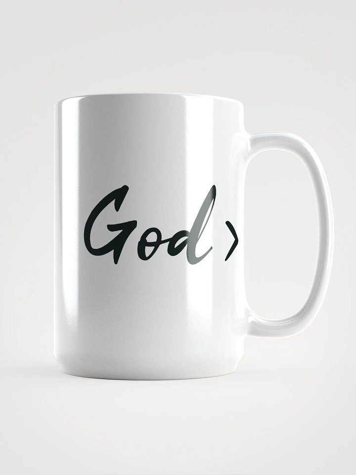 God > BLACK TEXT MUG product image (1)