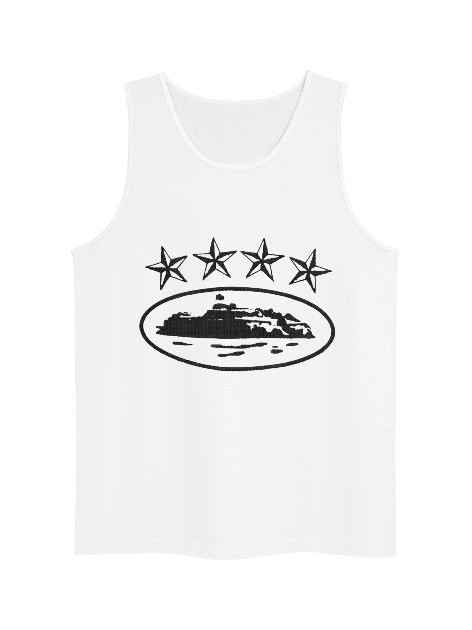 Corteiz 4Starz Alcatraz Tank Top White product image (1)