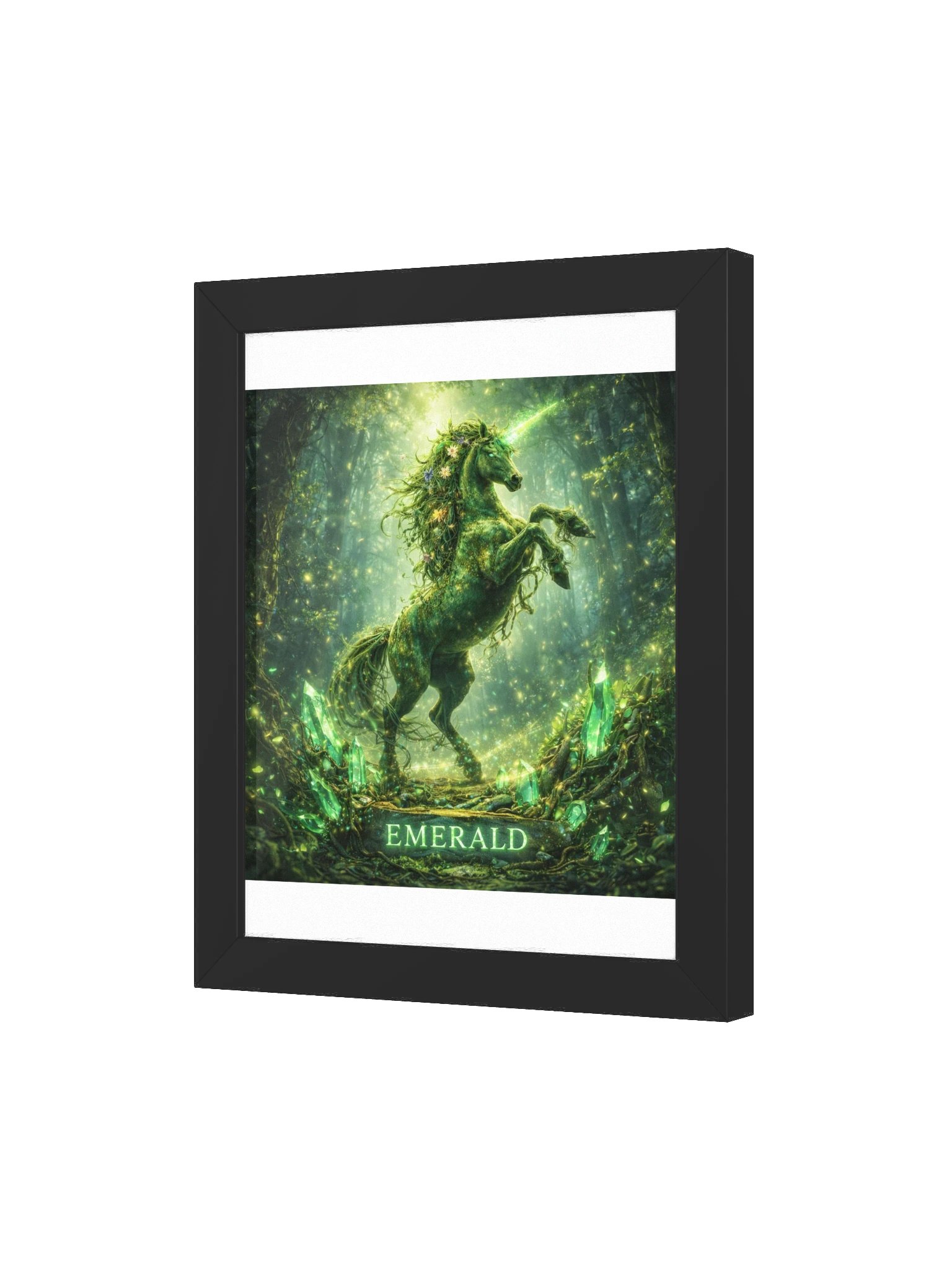 Emerald Unicorn Framed Poster product image (103)