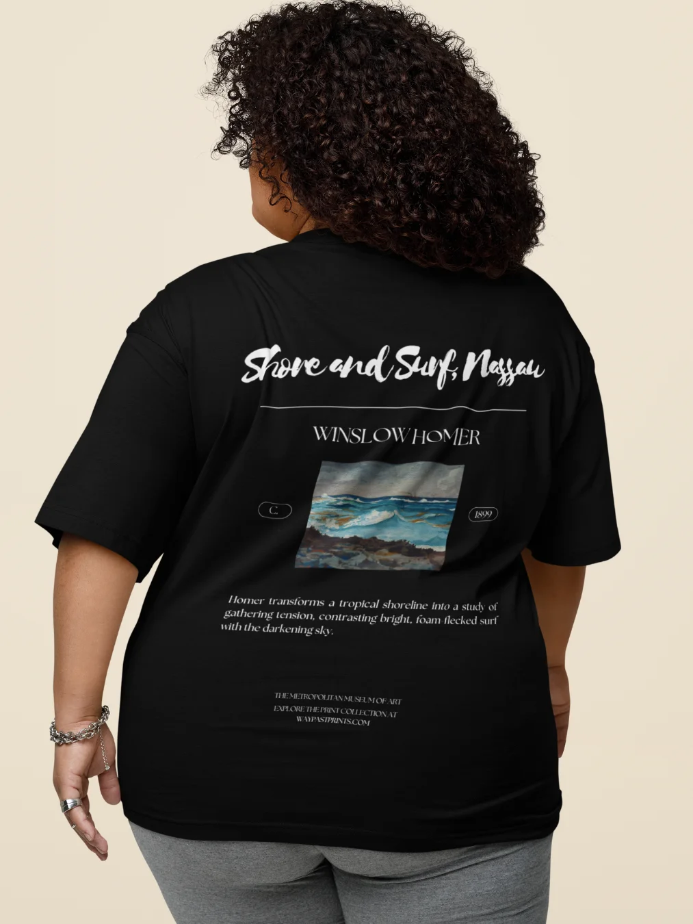 Shore and Surf, Nassau (Winslow Homer) T-Shirt product image (2)
