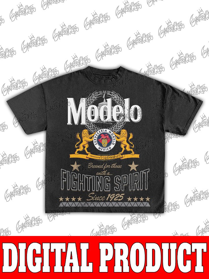 Modelo Especial & Negra Mexican Heritage Two Bottle Vintage Beer Graphic product image (1)