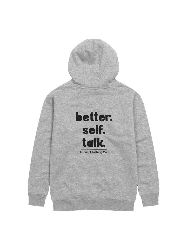 Better. Self. Talk. Hoodie (Black & Red) product image (2)