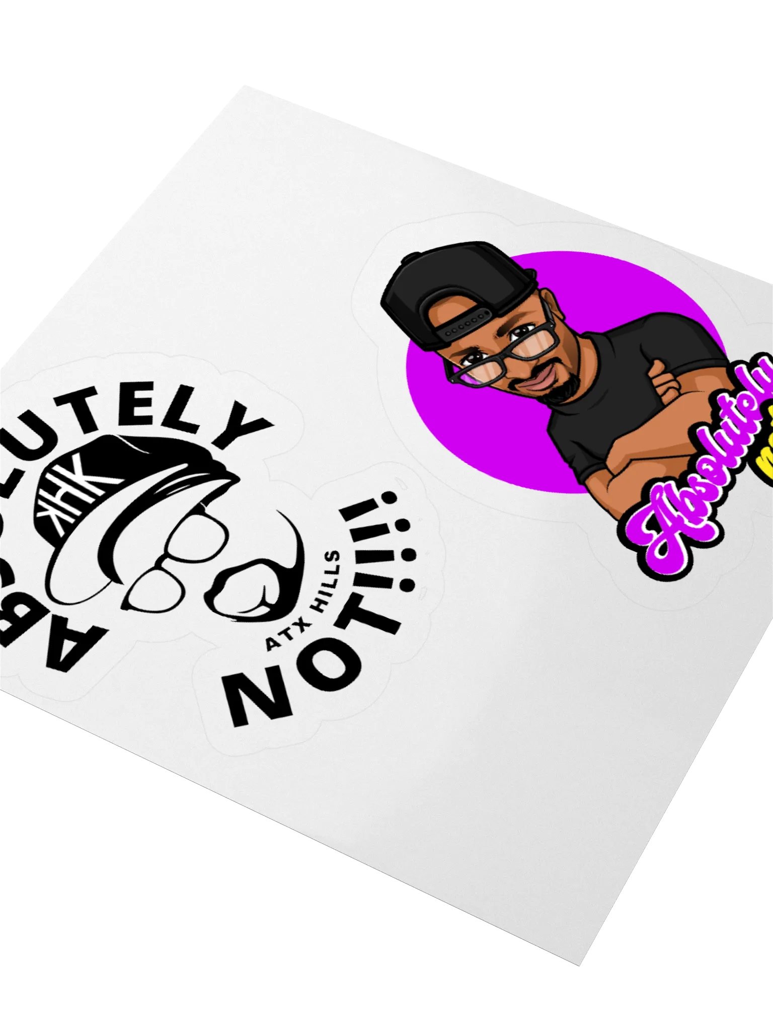 Absolutely Not Kiss Cut Stickers product image (3)