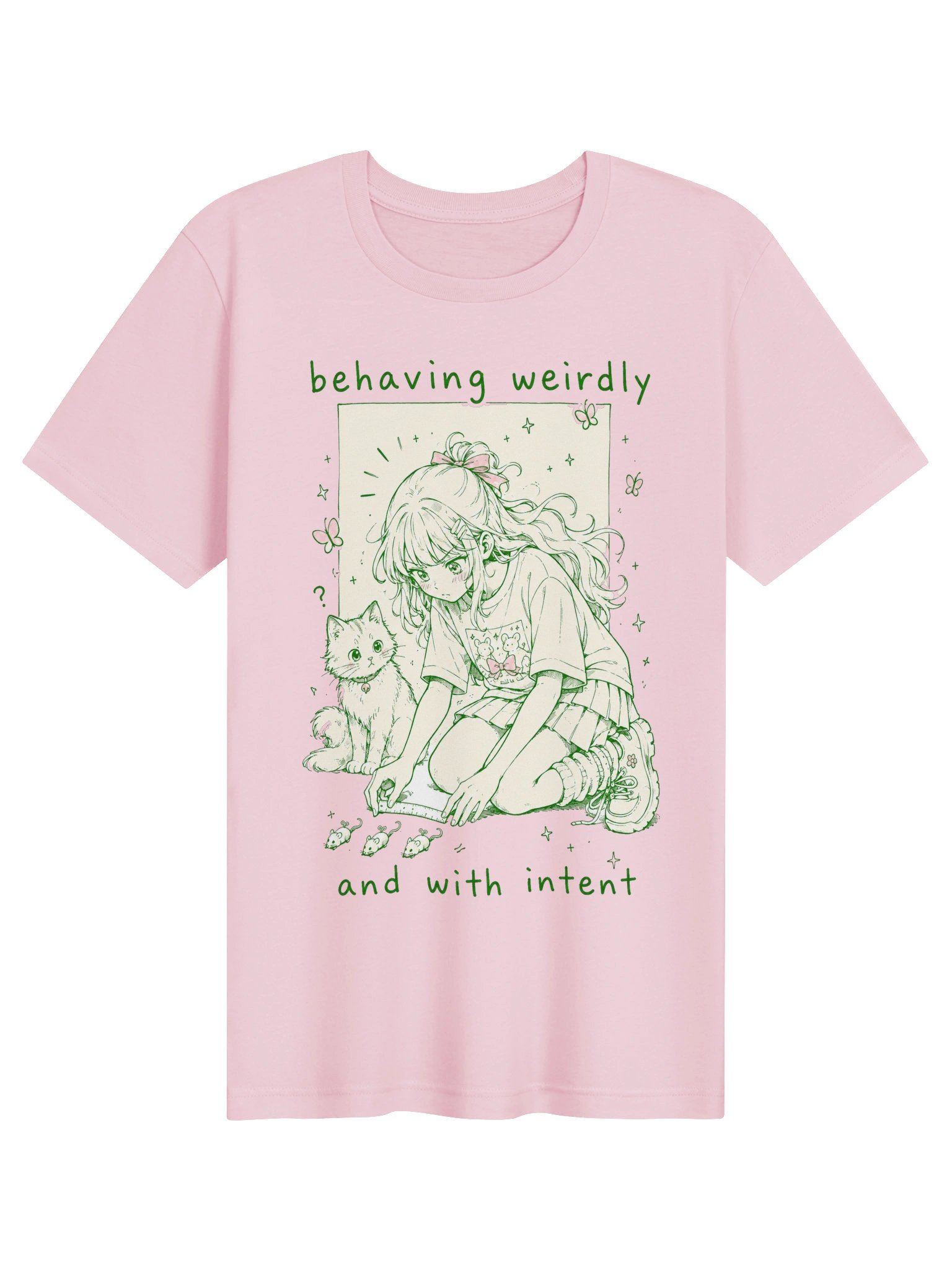 Behaving Weirdly Tee | Silly Funny Graphic Tee product image (2)