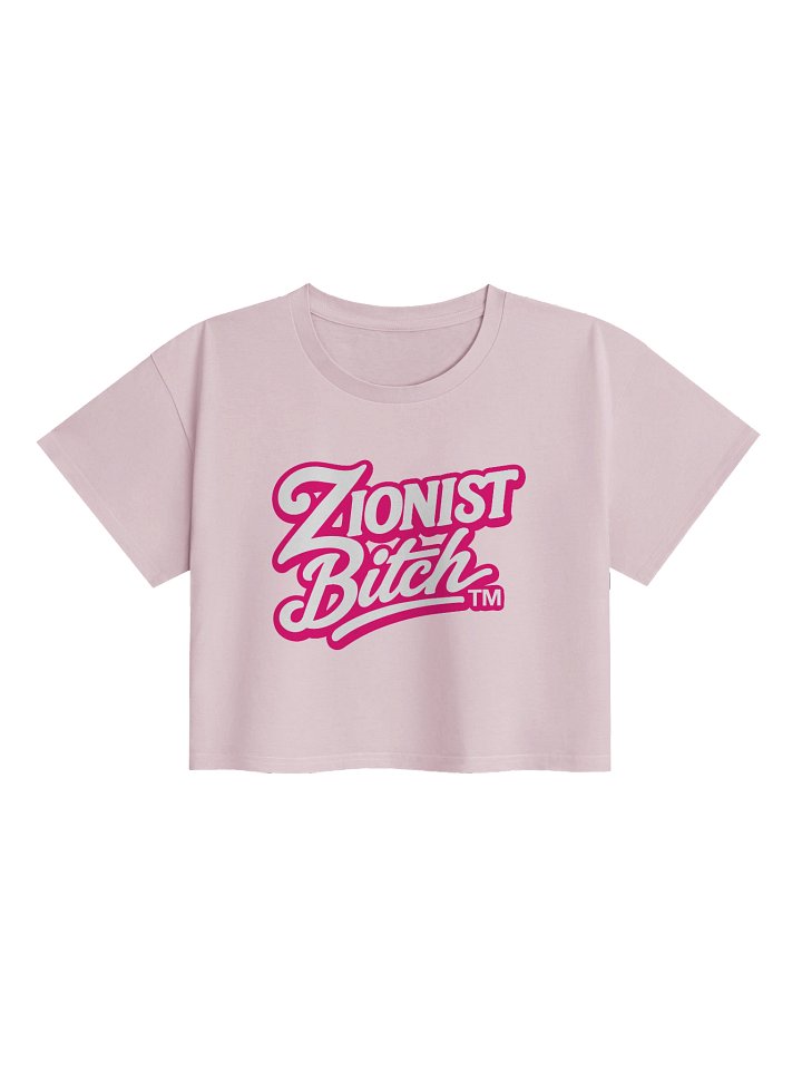 Zionist Bitch Crop Tee (Pink) product image (1)
