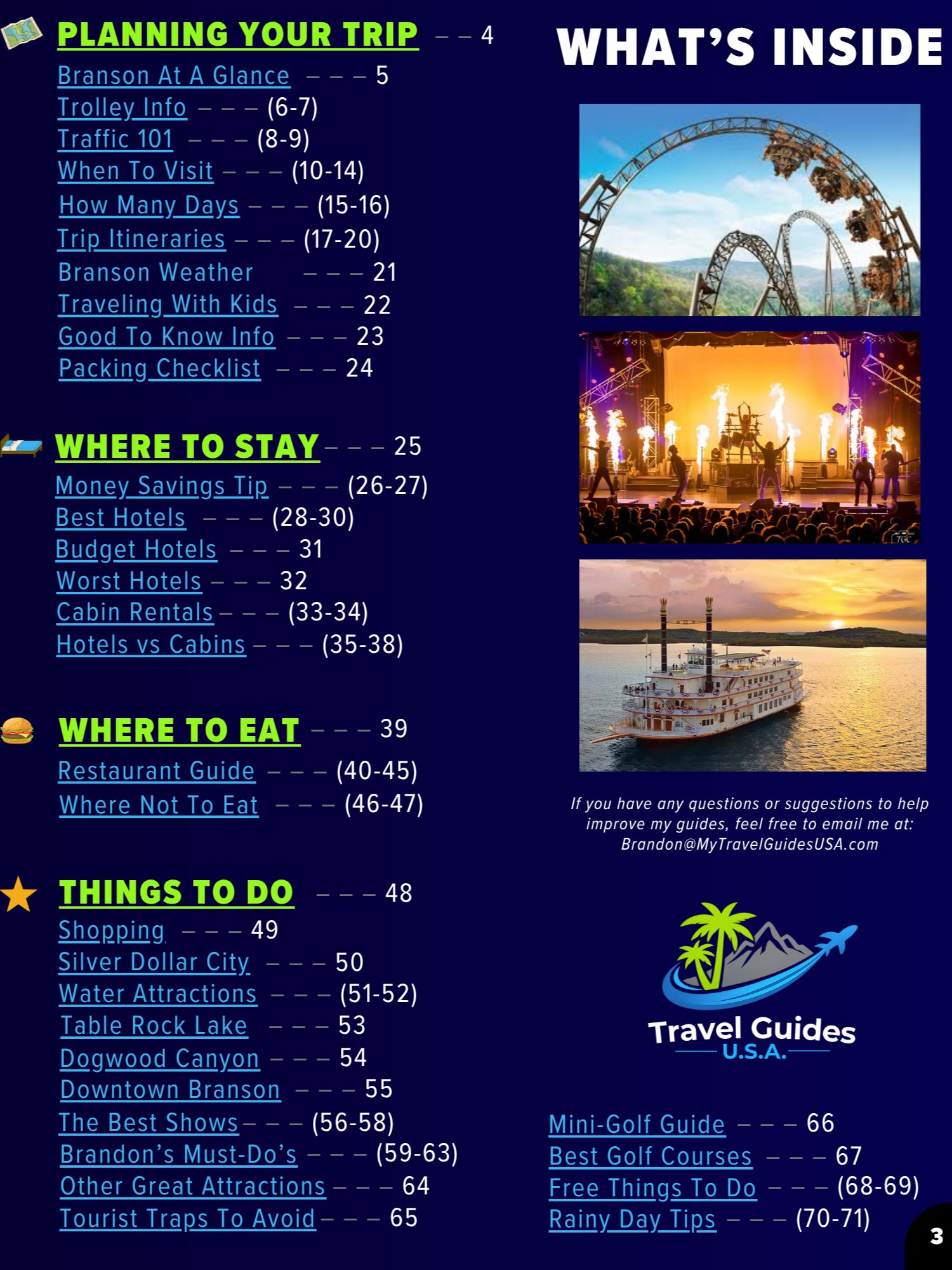 Branson Travel Guide 2026 | 72-Page Printable Digital PDF, Instant Download product image (2)
