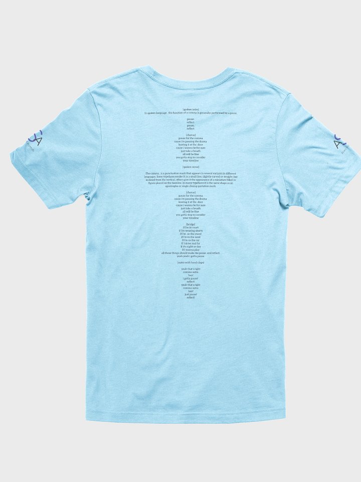 Comma Sutra (Light / Ladies) Tee w/ Lyrics product image (14)
