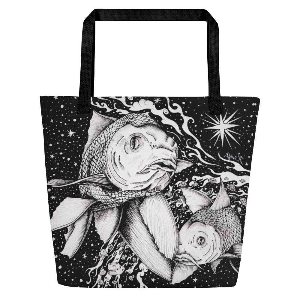 Pisces Zodiac All Over Print Tote Bag product image (3)
