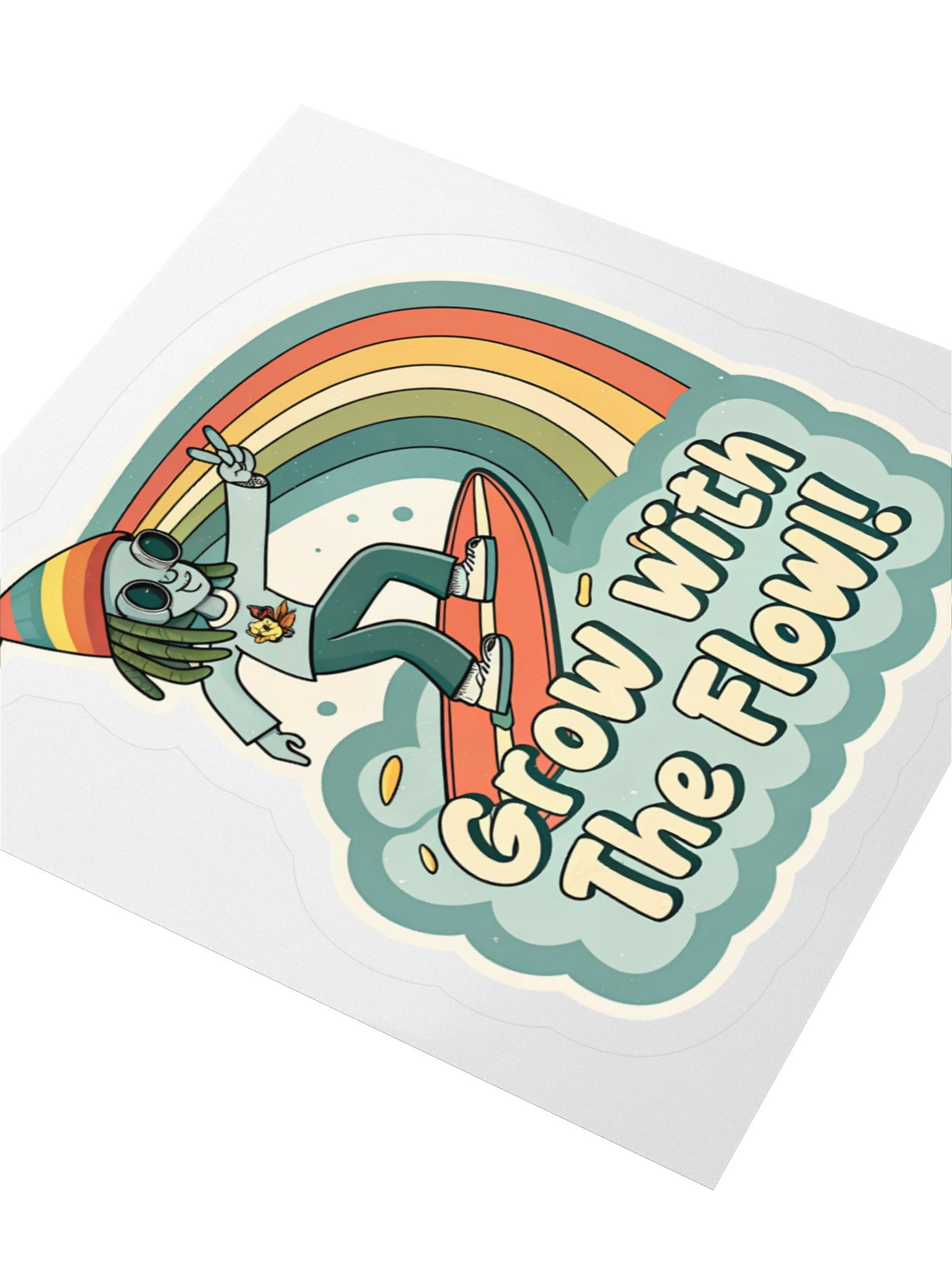 Peaceful Vibes Surfboard Sticker Set product image (3)