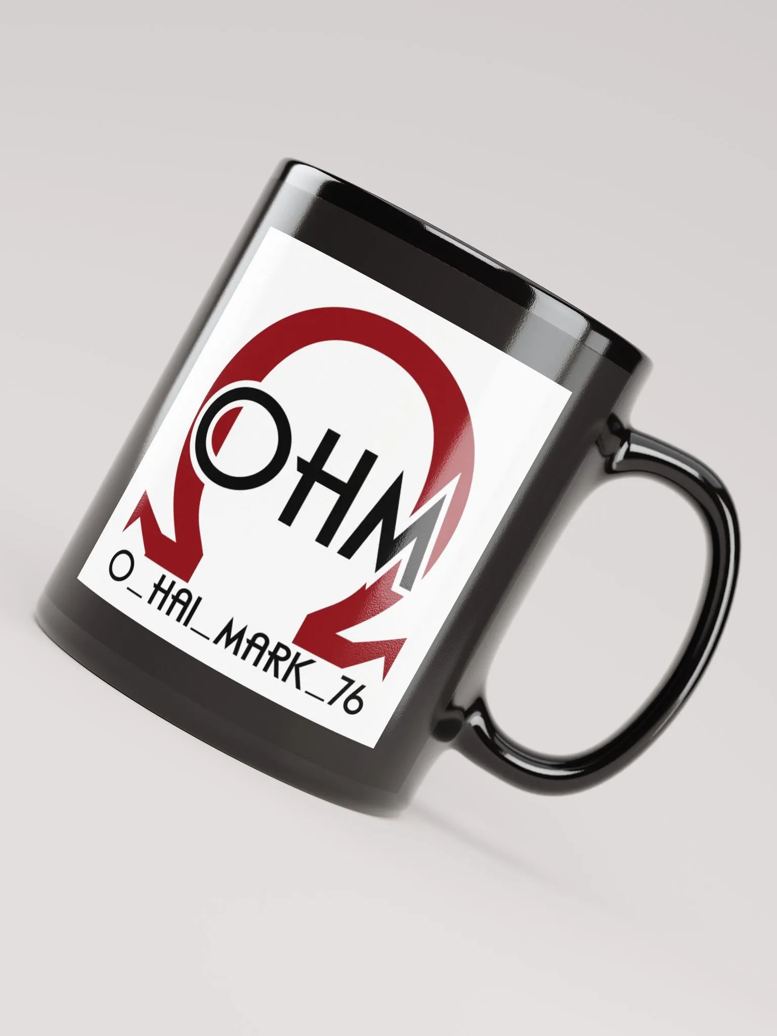 Black Mug White Logo product image (7)