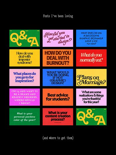 did a special q&a answering some fun questions and thought I’d make little cards for each one!!! here are some fonts I’ve bee...
