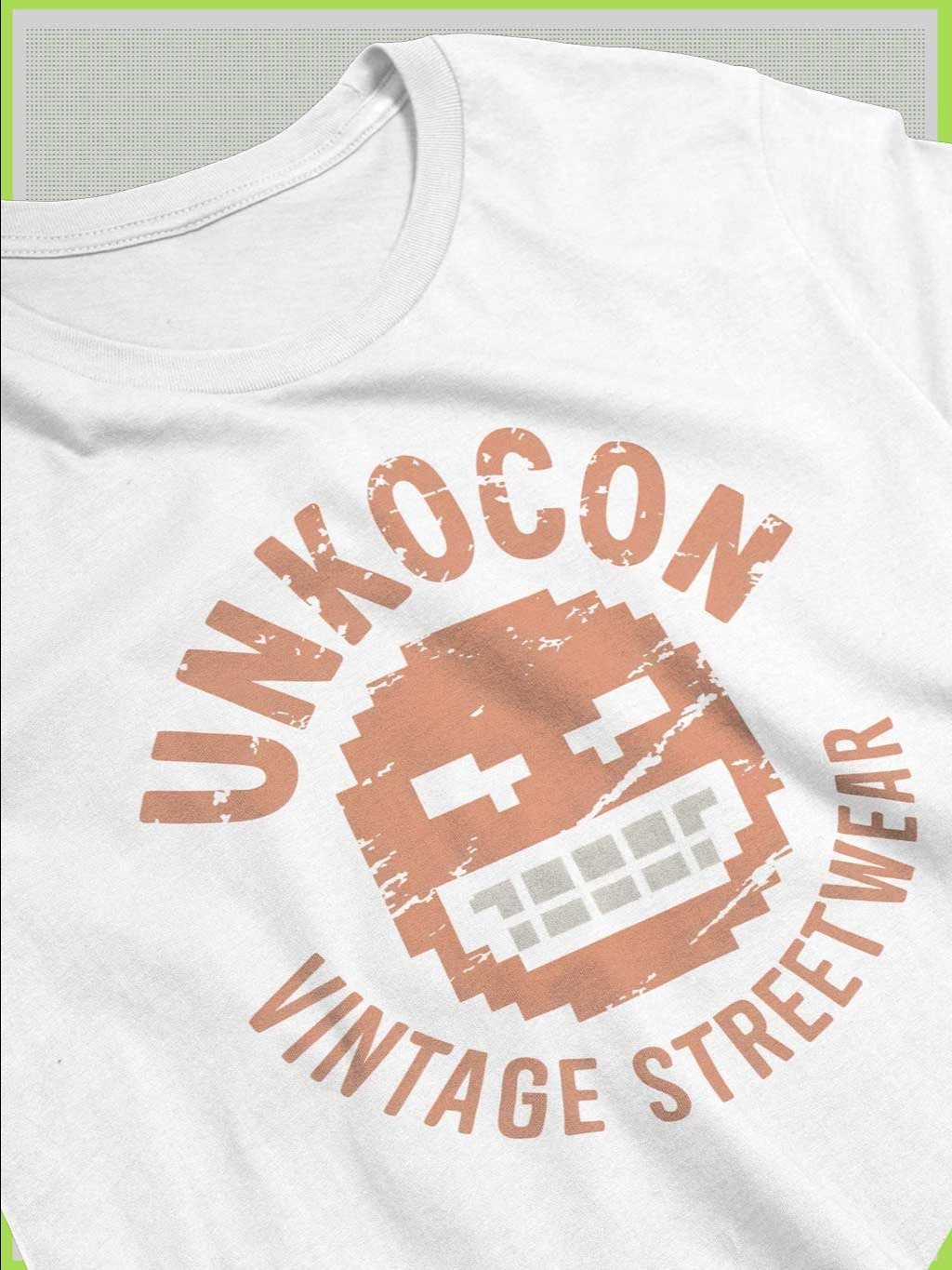 Vintage T-Shirt | UnkoCon Pixel Face | Retro Grunge Streetwear product image (18)