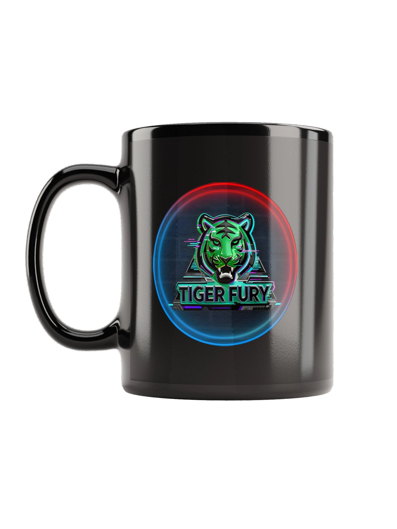 Tiger Fury Neon Logo Mug product image (2)