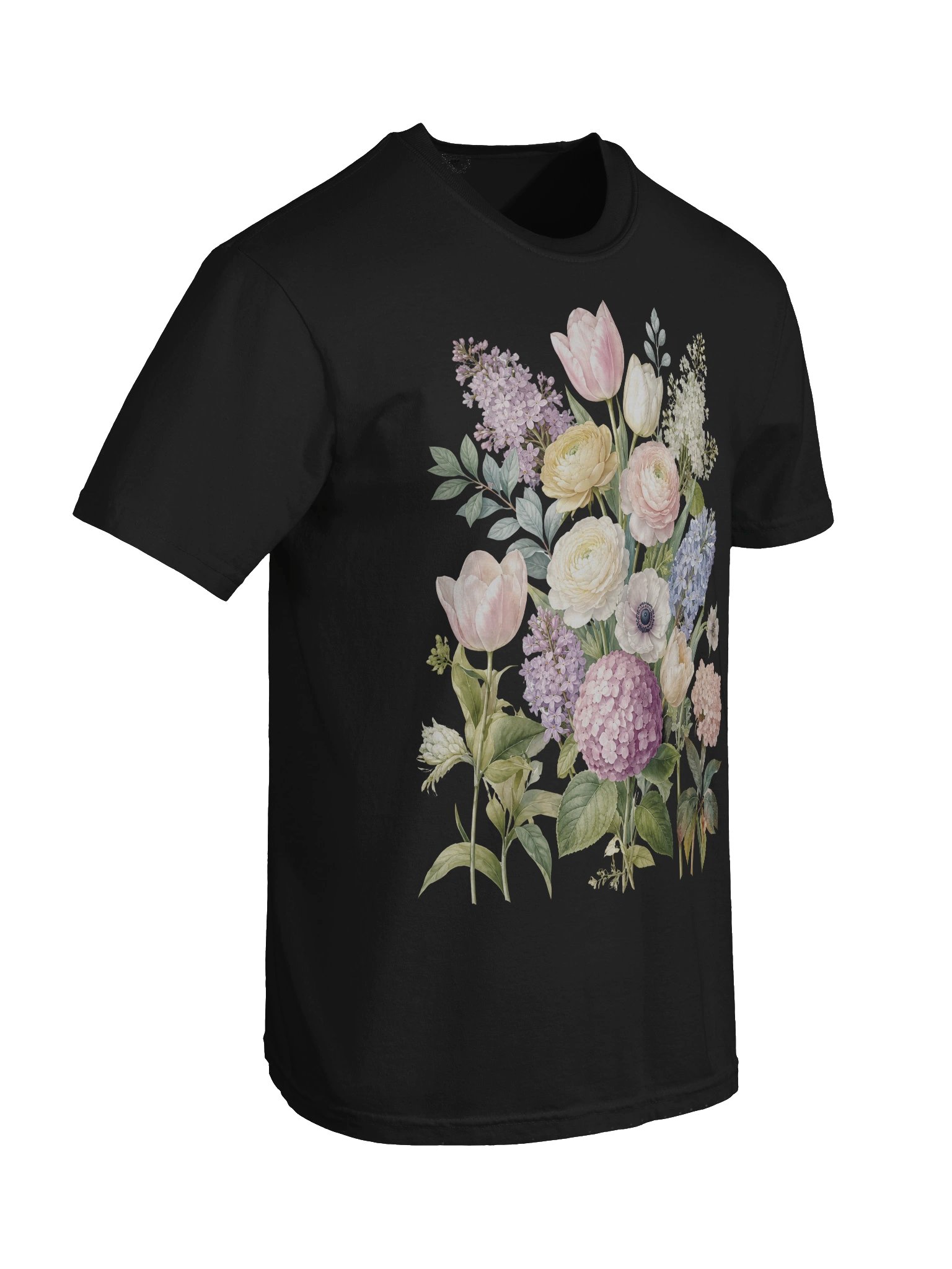 Flower Bouquet Shirt, Floral Shirt for Women, Comfort Colors Unisex T-Shirt, Spring Garden Graphic Tee product image (20)