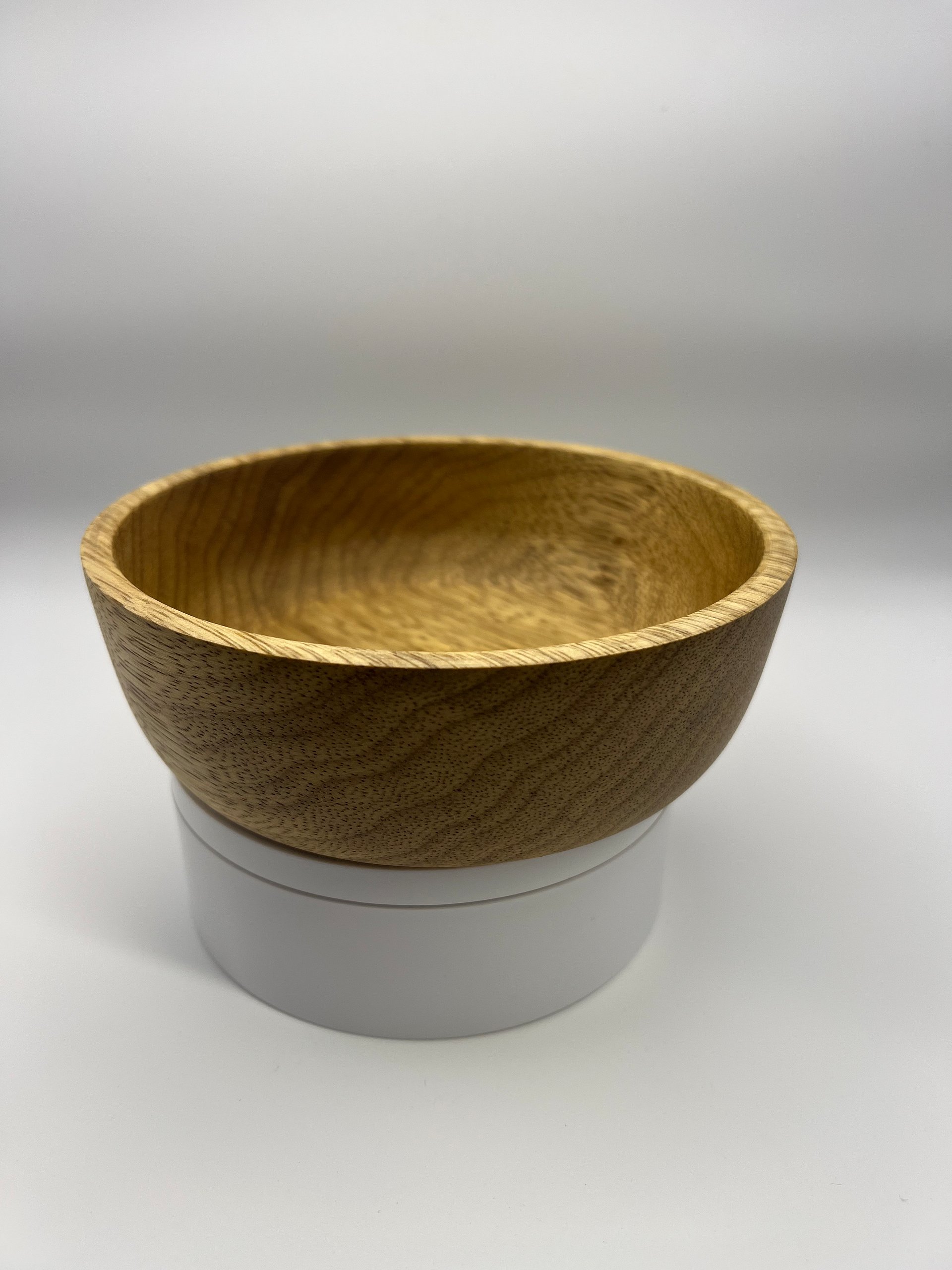 6" White Limba Decorative Dish | Exotic Hardwood product image (3)