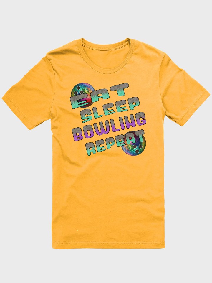 Eat Sleep Bowling Repeat Angle 3D Gradient Bliss T-Shirt product image (1)
