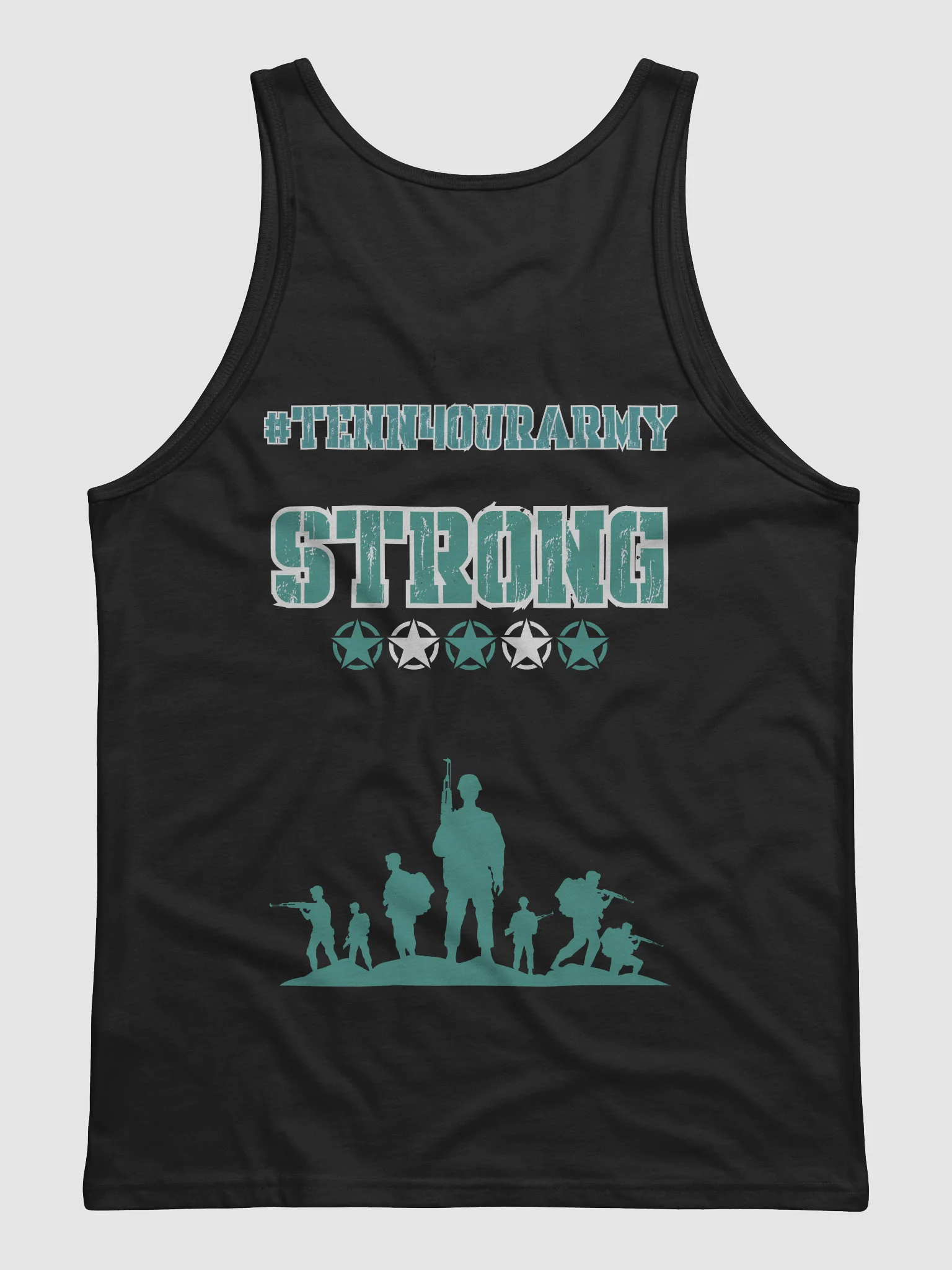 #TeNN4OURARMY Tank - Teal & White product image (5)