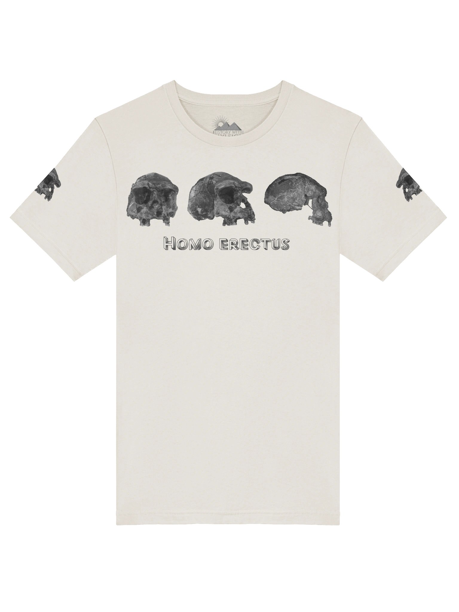 Erectus Fossil Skull T-Shirt Light product image (27)