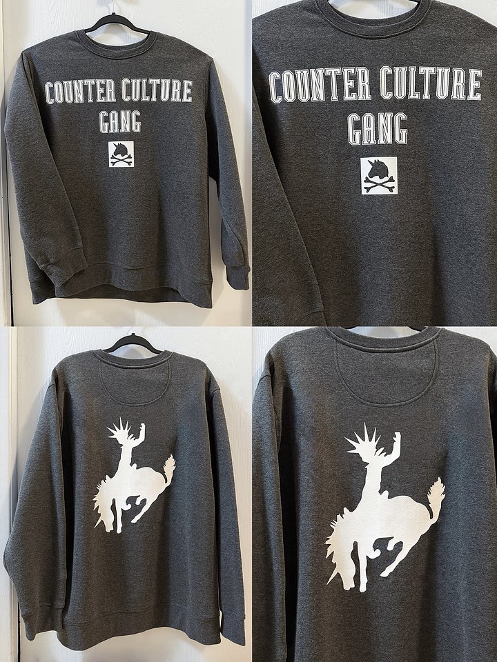 “COUNTER CULTURE GANG” Charcoal Crewneck Sweatshirt *New Design* product image (1)