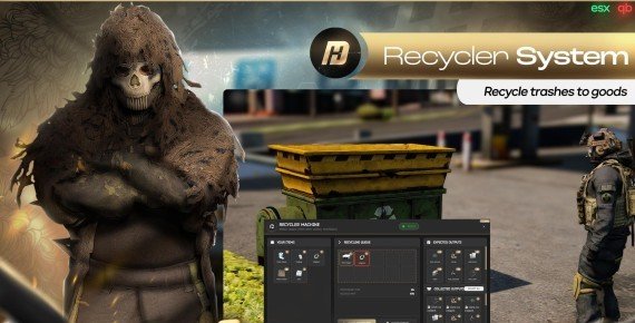 Fivem Survival Recycler System [ QB / ESX / QBOX ] product image (1)